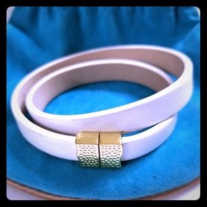 Rustic cuff leather wrap bracelet